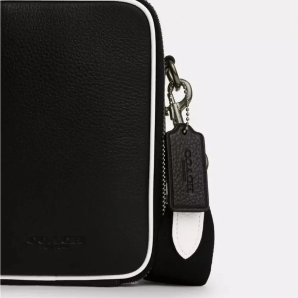 NWT COACH Stanton Crossbody‎ Black Unisex Leather